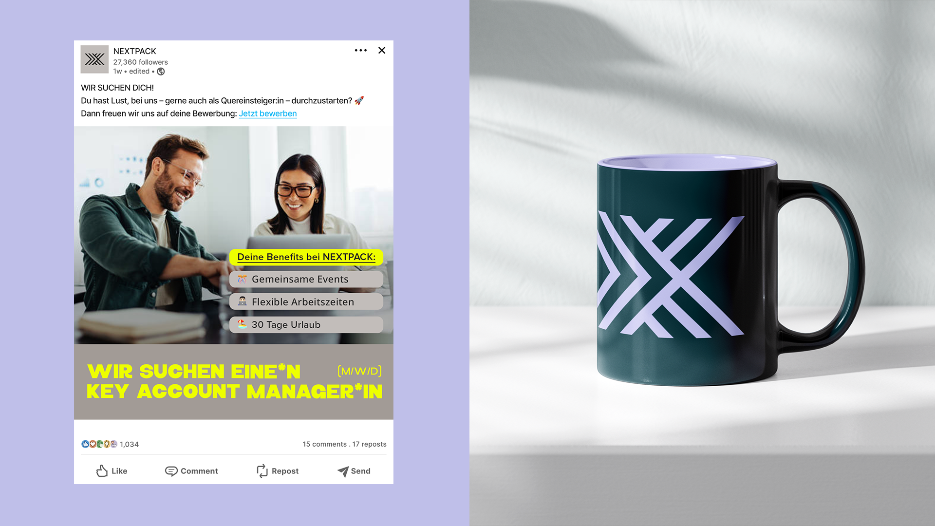 Nextpack Social-Media-Anwendung im neuen Corporate Design