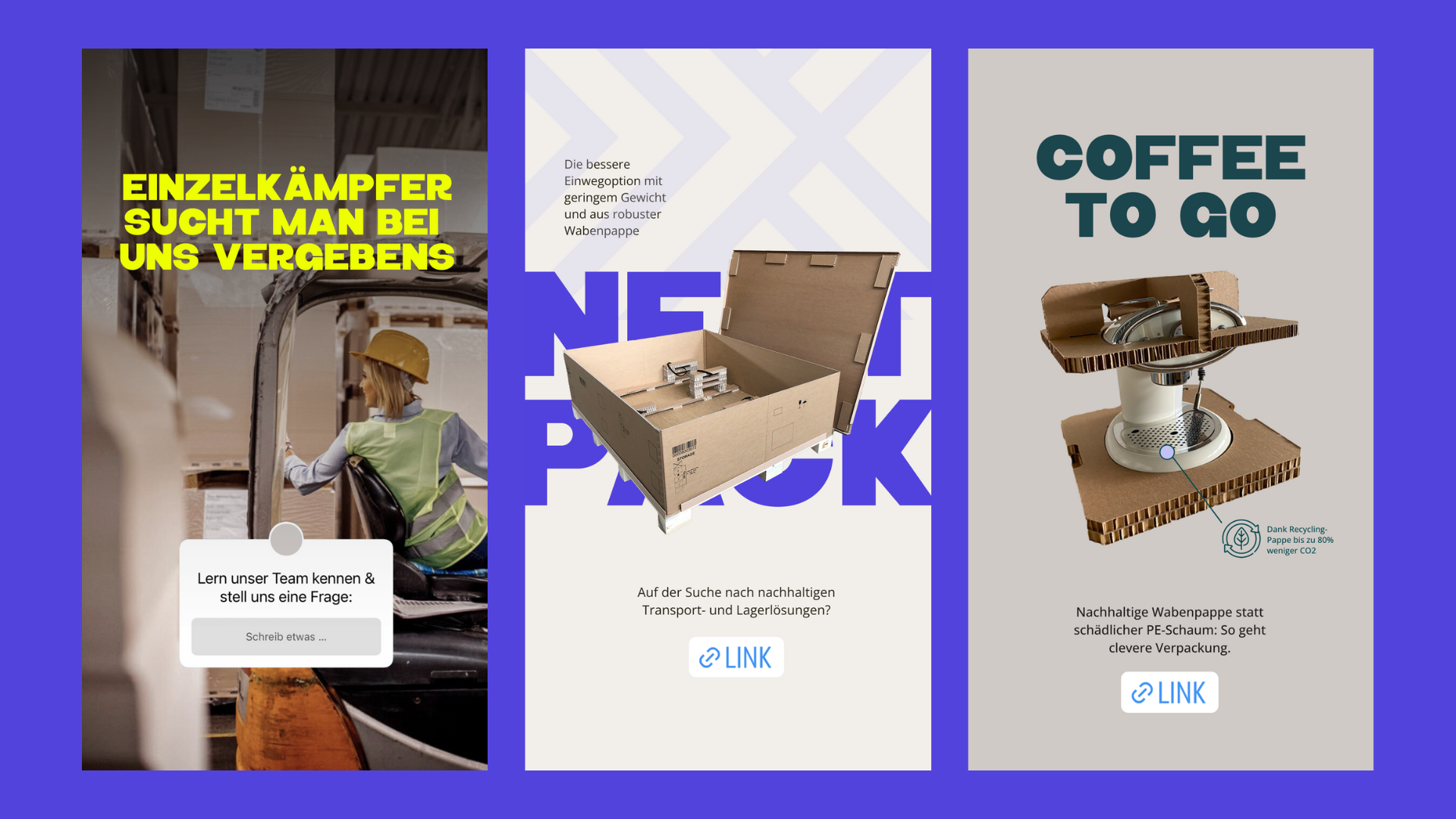 Nextpack Instagram-Stories im neuen Corporate Design
